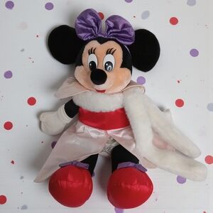 Disney Minnie Mouse Plush with Red and Purple Accents‎ VINTAGE 1987